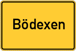 Place name sign Bödexen