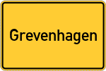 Place name sign Grevenhagen, Lippe