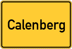 Place name sign Calenberg