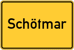 Place name sign Schötmar