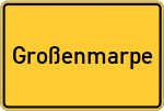 Place name sign Großenmarpe