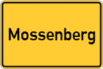 Place name sign Mossenberg