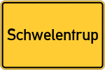 Place name sign Schwelentrup