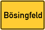 Place name sign Bösingfeld