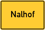 Place name sign Nalhof