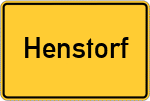 Place name sign Henstorf