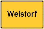 Place name sign Welstorf