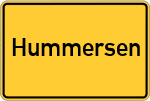 Place name sign Hummersen