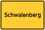 Place name sign Schwalenberg