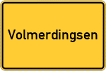Place name sign Volmerdingsen