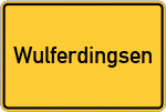 Place name sign Wulferdingsen