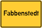 Place name sign Fabbenstedt