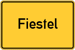 Place name sign Fiestel