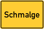 Place name sign Schmalge