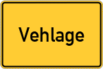 Place name sign Vehlage