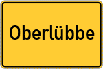 Place name sign Oberlübbe