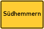 Place name sign Südhemmern