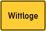 Place name sign Wittloge