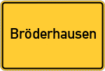 Place name sign Bröderhausen