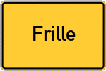 Place name sign Frille