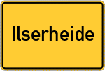 Place name sign Ilserheide