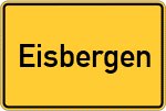 Place name sign Eisbergen