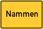 Place name sign Nammen