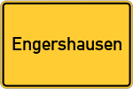Place name sign Engershausen