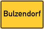 Place name sign Bulzendorf, Westfalen