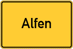 Place name sign Alfen