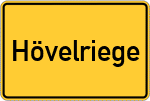 Place name sign Hövelriege
