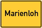 Place name sign Marienloh