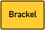 Place name sign Brackel