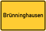 Place name sign Brünninghausen