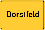 Place name sign Dorstfeld