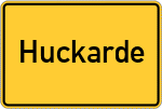 Place name sign Huckarde
