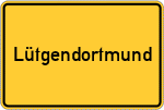 Place name sign Lütgendortmund