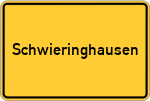 Place name sign Schwieringhausen