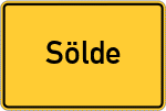Place name sign Sölde