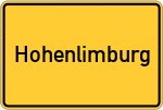 Place name sign Hohenlimburg