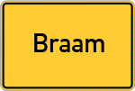 Place name sign Braam