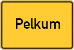 Place name sign Pelkum