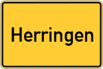 Place name sign Herringen