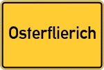 Place name sign Osterflierich