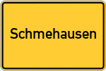 Place name sign Schmehausen