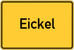 Place name sign Eickel