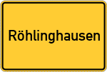 Place name sign Röhlinghausen