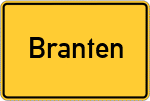 Place name sign Branten