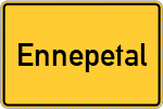 Place name sign Ennepetal