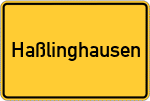 Place name sign Haßlinghausen